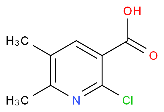 2-chloro-5,6-dimethylnicotinic acid_分子结构_CAS_120003-75-0)