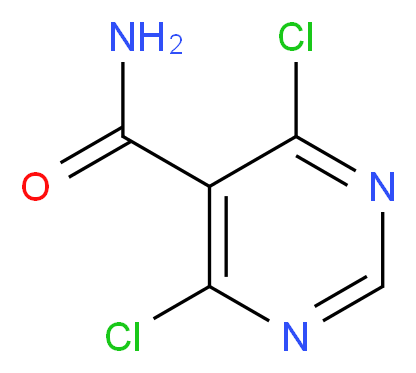 4,6-dichloropyrimidine-5-carboxamide_分子结构_CAS_911461-47-7