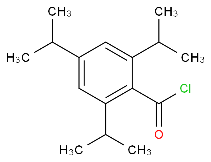 2,4,6-tris(propan-2-yl)benzoyl chloride_分子结构_CAS_57199-00-5