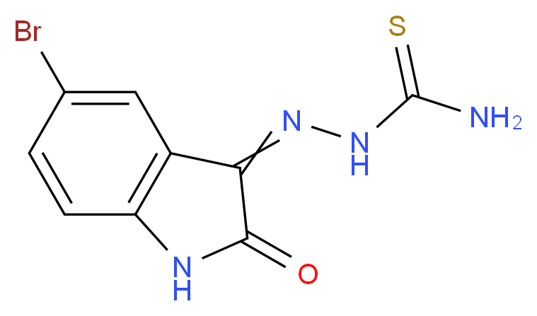 5-bromoisatin, 3-thiosemicarbazide_分子结构_CAS_)
