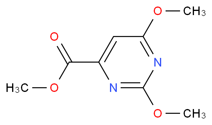 2,6-Dimethoxypyrimidine-4-carboxylic acid methyl ester_分子结构_CAS_55878-45-0)