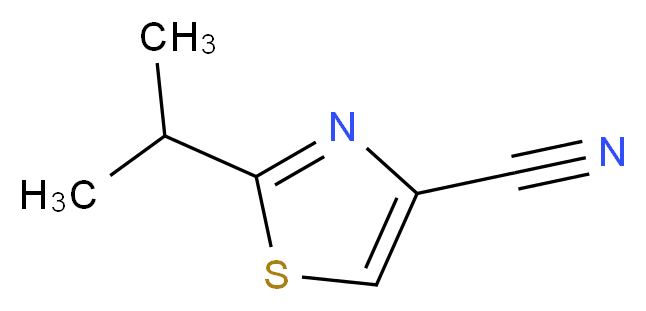 2-(propan-2-yl)-1,3-thiazole-4-carbonitrile_分子结构_CAS_848555-18-0