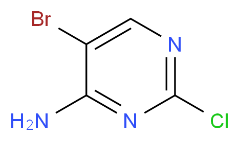 4-Amino-5-bromo-2-chloropyrimidine_分子结构_CAS_205672-25-9)