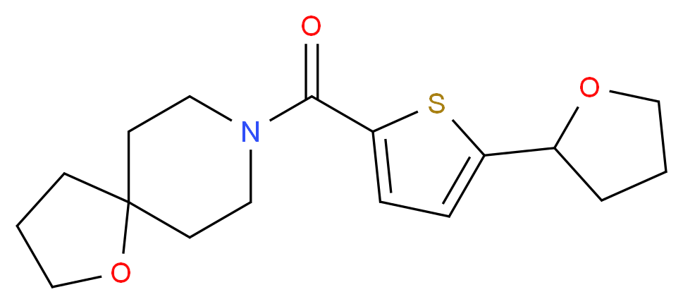 8-{[5-(tetrahydro-2-furanyl)-2-thienyl]carbonyl}-1-oxa-8-azaspiro[4.5]decane_分子结构_CAS_)