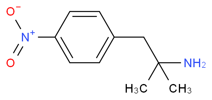 2-methyl-1-(4-nitrophenyl)propan-2-amine_分子结构_CAS_82408-64-8