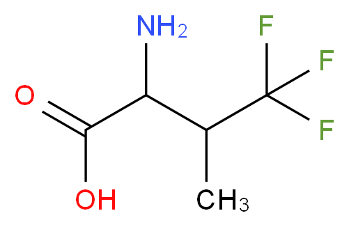 2-amino-4,4,4-trifluoro-3-methylbutanoic acid_分子结构_CAS_16063-79-9