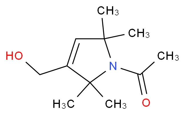 1-Acetyl-2,2,5,5-tetramethyl-3-pyrroline-3-methanol_分子结构_CAS_244641-21-2)