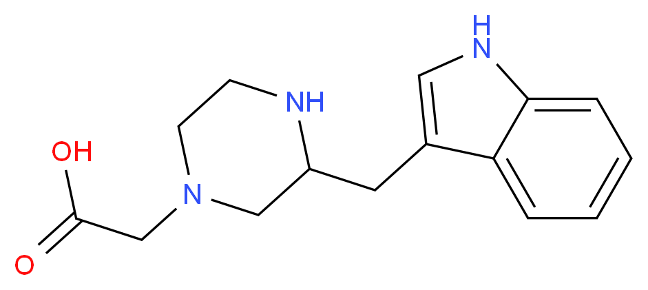 2-(3-((1H-indol-3-yl)methyl)piperazin-1-yl)acetic acid_分子结构_CAS_1060813-82-2)