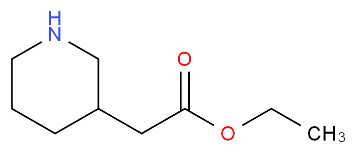 Ethyl 2-(piperidin-3-yl)acetate_分子结构_CAS_64995-88-6)