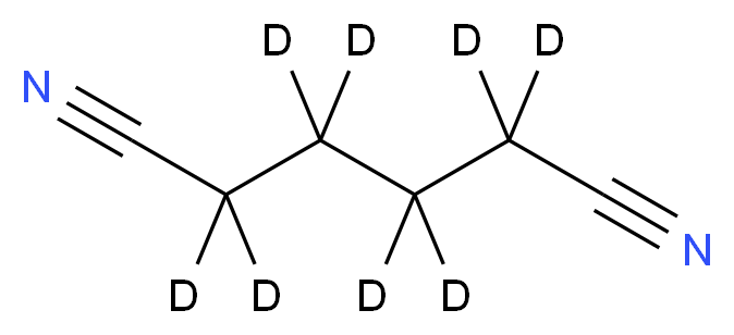 (<sup>2</sup>H<sub>8</sub>)hexanedinitrile_分子结构_CAS_34006-32-1