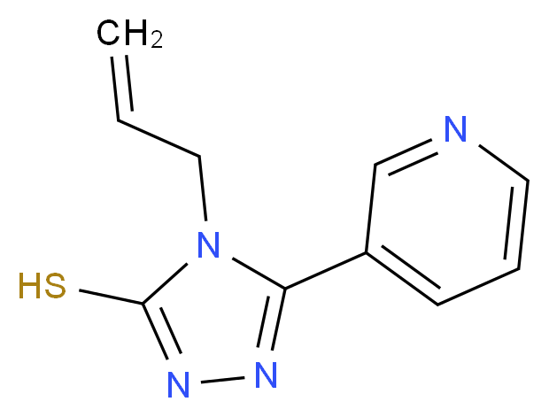 4-allyl-5-pyridin-3-yl-4H-1,2,4-triazole-3-thiol_分子结构_CAS_)
