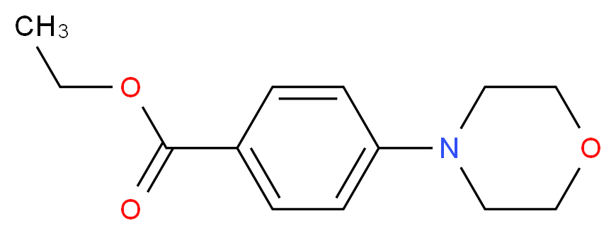 Ethyl 4-(morpholin-4-yl)benzoate_分子结构_CAS_19614-15-4)