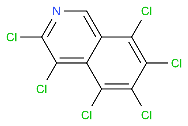 3,4,5,6,7,8-Hexachloroisoquinoline_分子结构_CAS_37885-00-0)