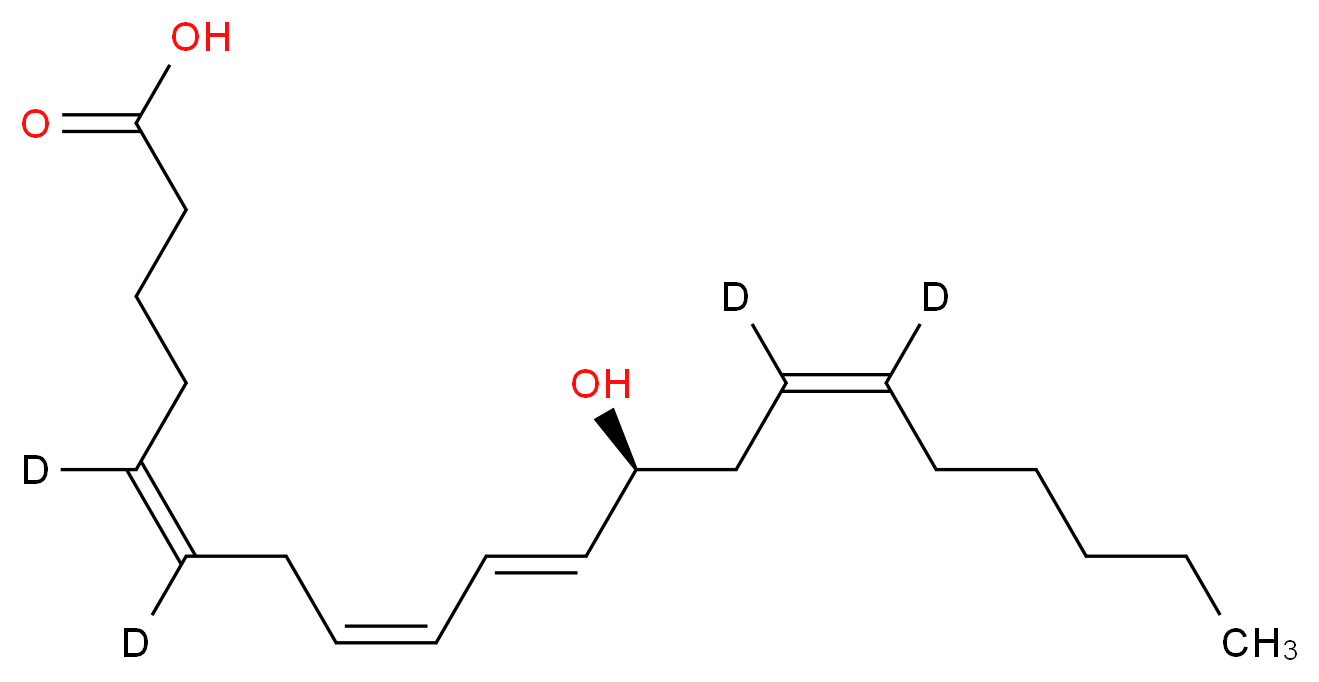 12(S)-Hydroxy (5Z,8Z,10E,14Z)-Eicosatetraenoic Acid-d4 _分子结构_CAS_)