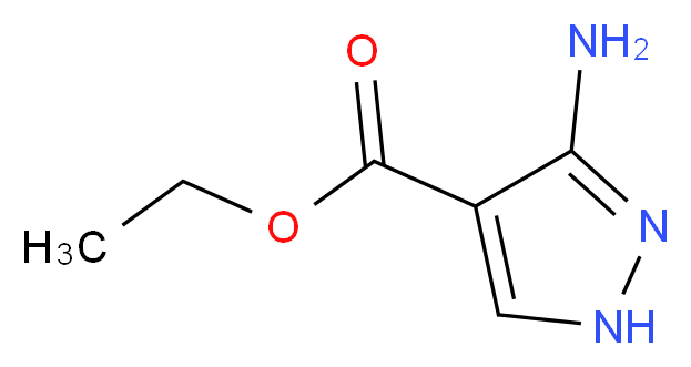 Ethyl 3-Amino-4-pyrazolecarboxylate_分子结构_CAS_6994-25-8)