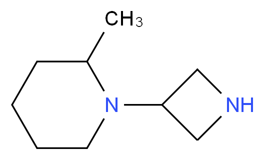 1-(3-azetidinyl)-2-methylpiperidine_分子结构_CAS_959239-81-7)