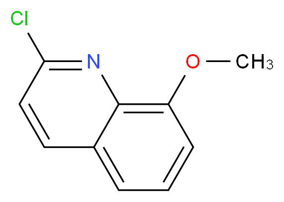 2-chloro-8-methoxyquinoline_分子结构_CAS_74668-74-9