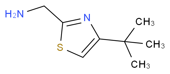(4-tert-butyl-1,3-thiazol-2-yl)methanamine_分子结构_CAS_184839-20-1