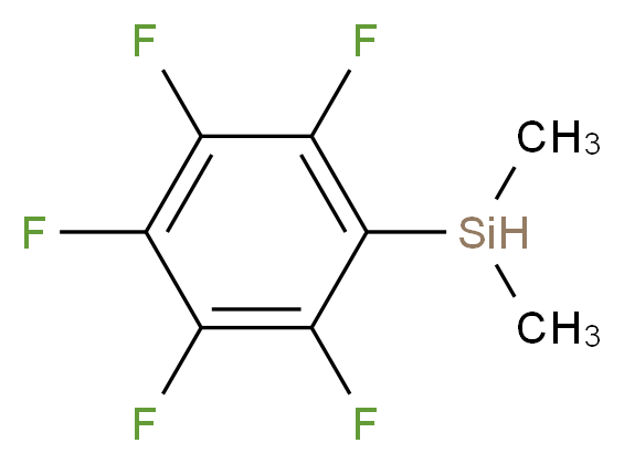 二甲基五氟苯基硅烷_分子结构_CAS_13888-77-2)