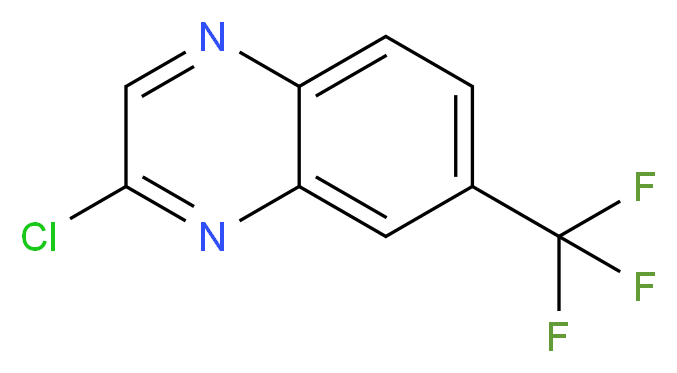 2-chloro-7-(trifluoromethyl)quinoxaline_分子结构_CAS_883-94-3
