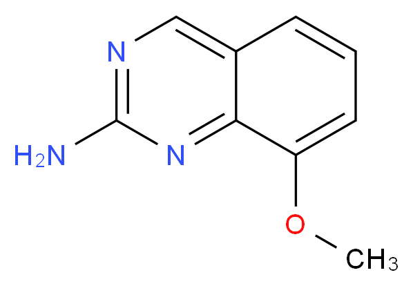 8-methoxyquinazolin-2-amine_分子结构_CAS_708-15-6