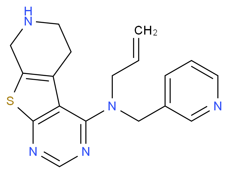 N-allyl-N-(pyridin-3-ylmethyl)-5,6,7,8-tetrahydropyrido[4',3':4,5]thieno[2,3-d]pyrimidin-4-amine_分子结构_CAS_)