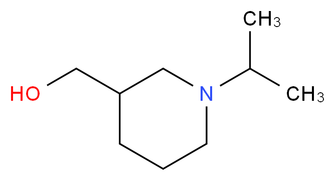 [1-(propan-2-yl)piperidin-3-yl]methanol_分子结构_CAS_752970-45-9