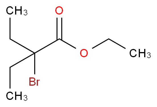 ethyl 2-bromo-2-ethylbutanoate_分子结构_CAS_6937-28-6