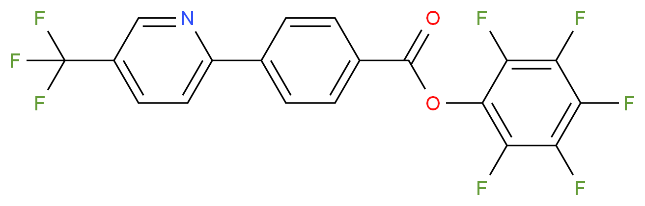 pentafluorophenyl 4-[5-(trifluoromethyl)pyridin-2-yl]benzoate_分子结构_CAS_910036-89-4