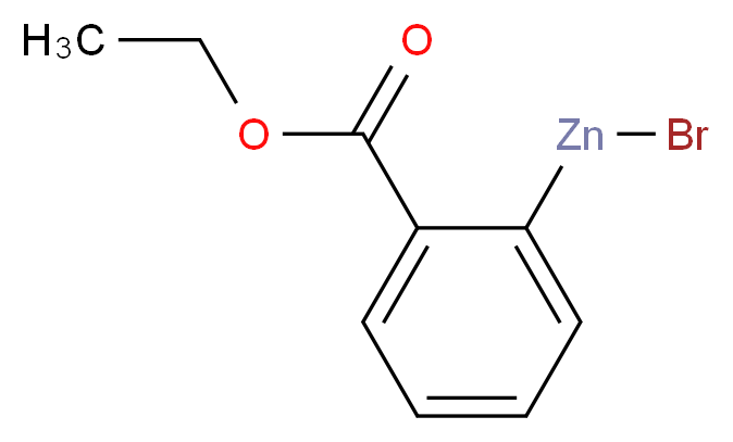 2-(乙氧羰基)苯基溴化锌 溶液_分子结构_CAS_131379-40-3)