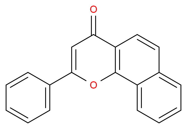 2-phenyl-4H-benzo[h]chromen-4-one_分子结构_CAS_604-59-1