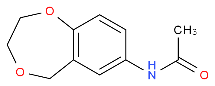 N-(2,3-Dihydro-5H-1,4-benzodioxepin-7-yl)acetamide_分子结构_CAS_)