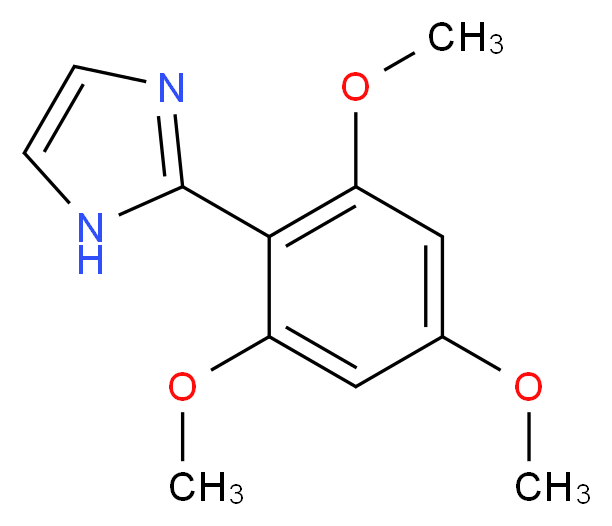 2-(2,4,6-trimethoxyphenyl)-1H-imidazole_分子结构_CAS_)