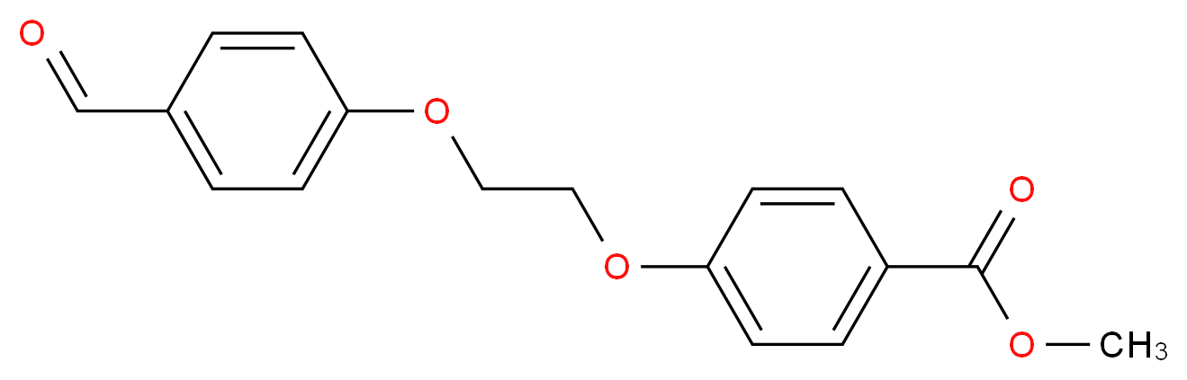 Methyl 4-[2-(4-formylphenoxy)ethoxy]-benzenecarboxylate_分子结构_CAS_)