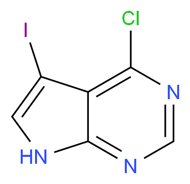 4-Chloro-5-iodo-7H-pyrrolo[2,3-d]pyrimidine_分子结构_CAS_123148-78-7)