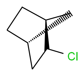 (1S,4R)-2-chlorobicyclo[2.2.1]heptane_分子结构_CAS_765-91-3