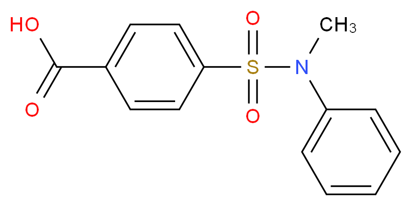 4-(Methyl-phenyl-sulfamoyl)-benzoic acid_分子结构_CAS_54838-78-7)