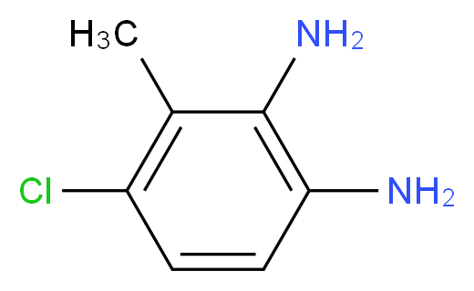 4-Chloro-3-methylbenzene-1,2-diamine_分子结构_CAS_673487-36-0)