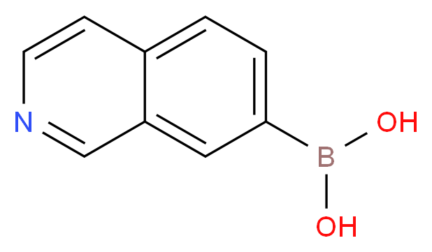 Isoquinoline-7-boronic acid_分子结构_CAS_1092790-21-0)