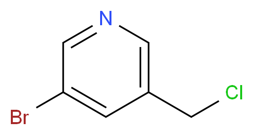 3-bromo-5-(chloromethyl)pyridine_分子结构_CAS_120277-69-2