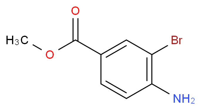 methyl 4-amino-3-bromobenzoate_分子结构_CAS_106896-49-5