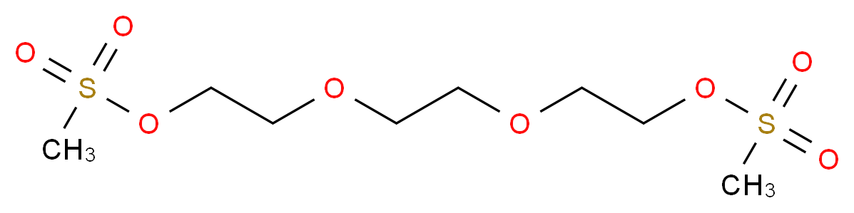 2-{2-[2-(methanesulfonyloxy)ethoxy]ethoxy}ethyl methanesulfonate_分子结构_CAS_80322-82-3