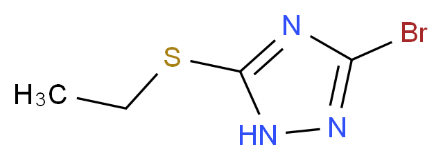 3-bromo-5-(ethylsulfanyl)-1H-1,2,4-triazole_分子结构_CAS_1209935-35-2