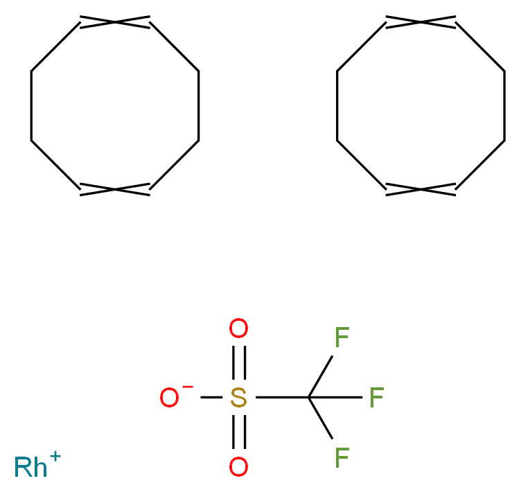 双(1,5-环辛二烯)三氟甲磺酸铑(I)_分子结构_CAS_99326-34-8)