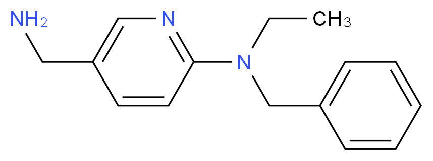 N-[5-(Aminomethyl)-2-pyridinyl]-N-benzyl-N-ethylamine_分子结构_CAS_)