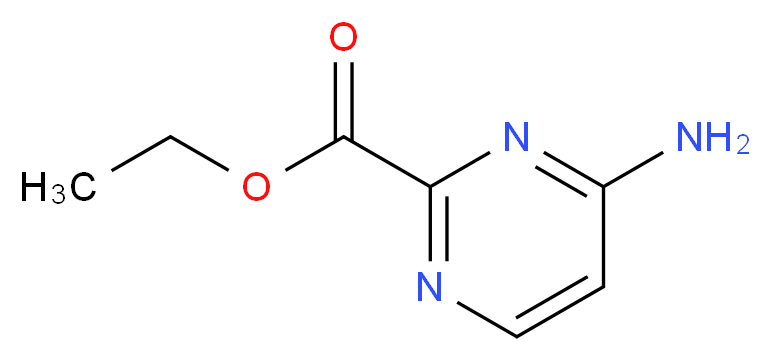 ethyl 4-aminopyrimidine-2-carboxylate_分子结构_CAS_71470-41-2