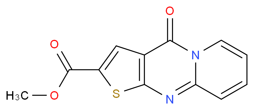 4-羰基-4H-吡啶并[1,2-a]噻吩并[2,3-d]嘧啶-2-羧酸甲酯_分子结构_CAS_1086386-53-9)