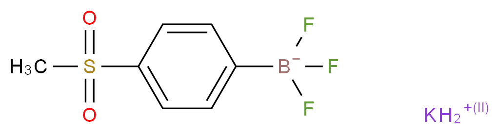 4-甲基磺酰基苯基三氟硼酸钾_分子结构_CAS_850623-40-4)