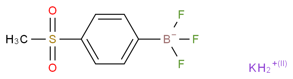 Potassium (4-methylsulphonylphenyl)trifluoroborate_分子结构_CAS_850623-40-4)