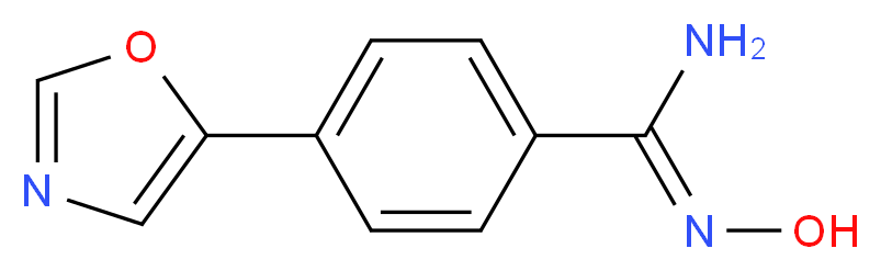 (Z)-N'-hydroxy-4-(1,3-oxazol-5-yl)benzene-1-carboximidamide_分子结构_CAS_860649-01-0